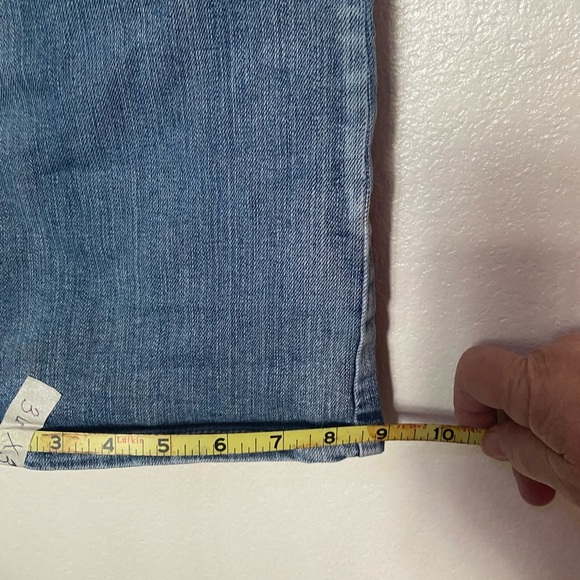 Paisley Sky Jean Mid Wash Blue Low Rise Boot Cut 5 Pocket W12 Embroidery Studded - Picture 16 of 16